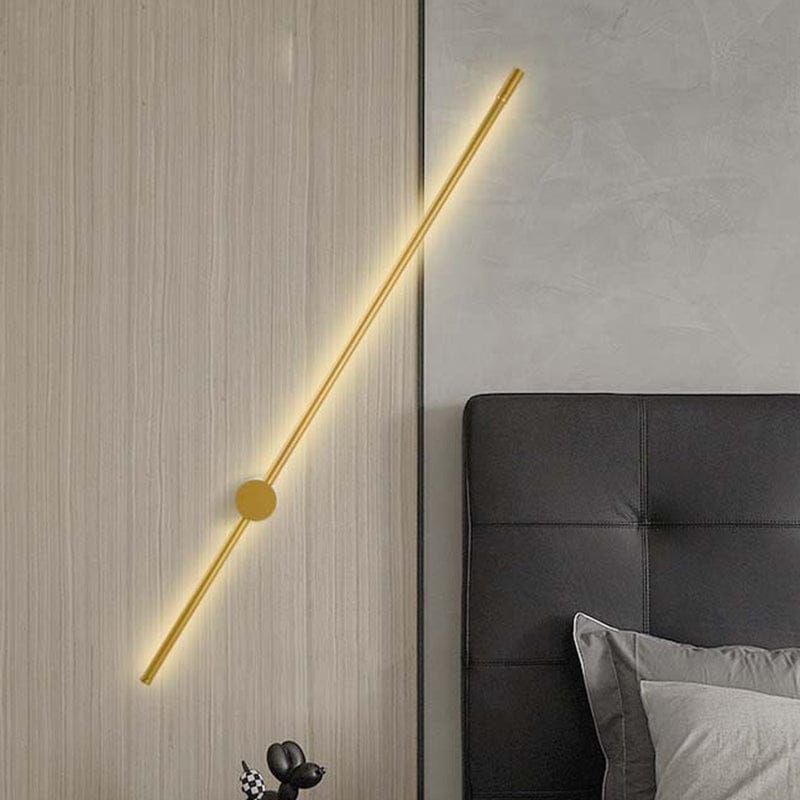 Gold Stick LED Wall Light (100cm)