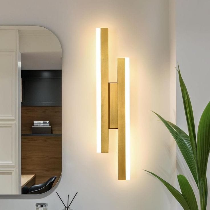 HDC Creative Gold Linear Wall Light