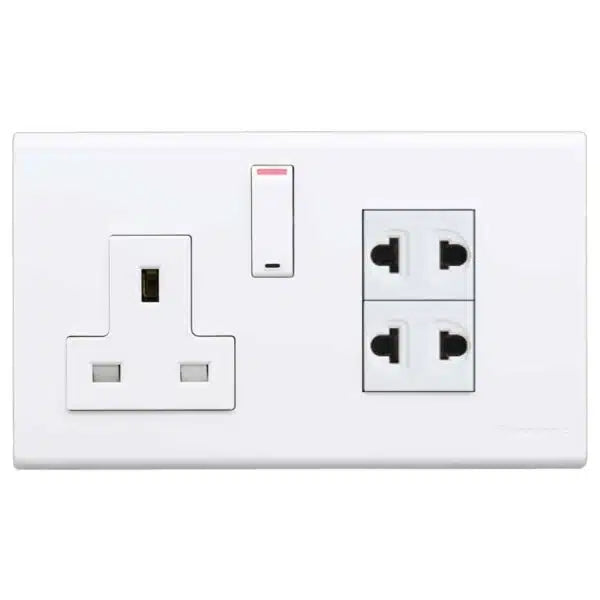 Panasonic Switches 1G 13A  Socket + 2G Universal Socket