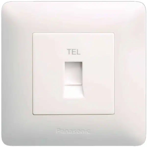 Panasonic Switches 1G Telephone Socket  White