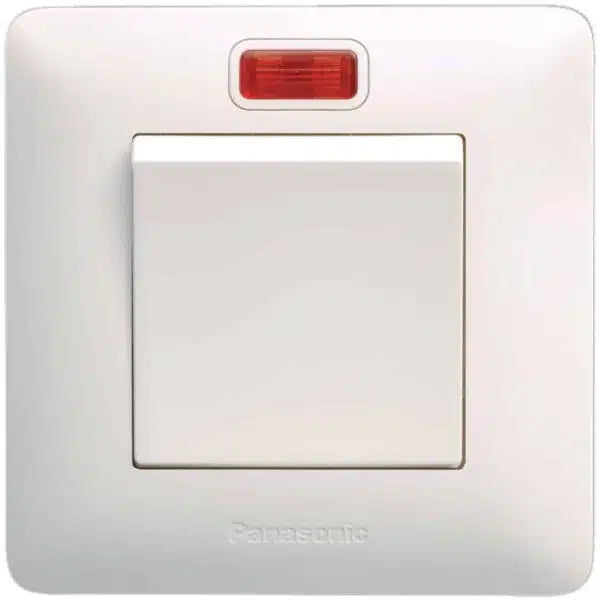 Panasonic Switches 20A 1G DP Switch With indicator  White