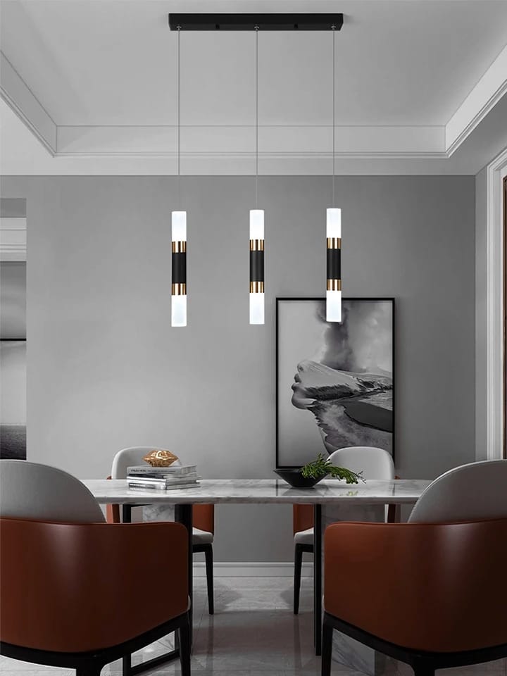 Long Cylindrical LED Pendant Light