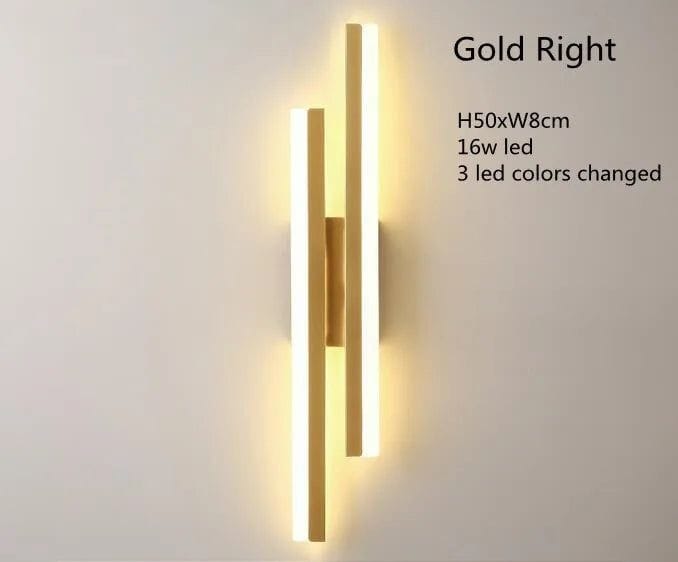 HDC Creative Gold Linear Wall Light