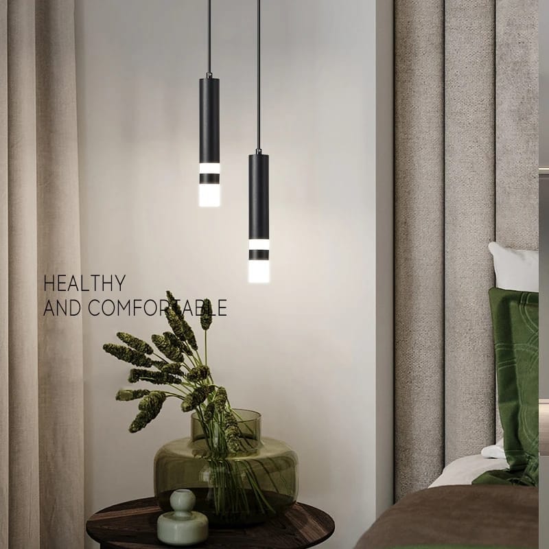 Long Cylindrical LED Pendant Light