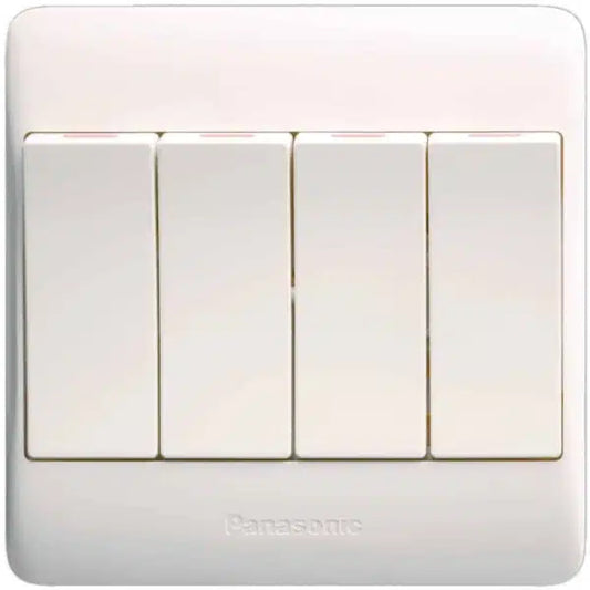 Panasonic Switches 4G  SP SWITCH (3X3) (White)