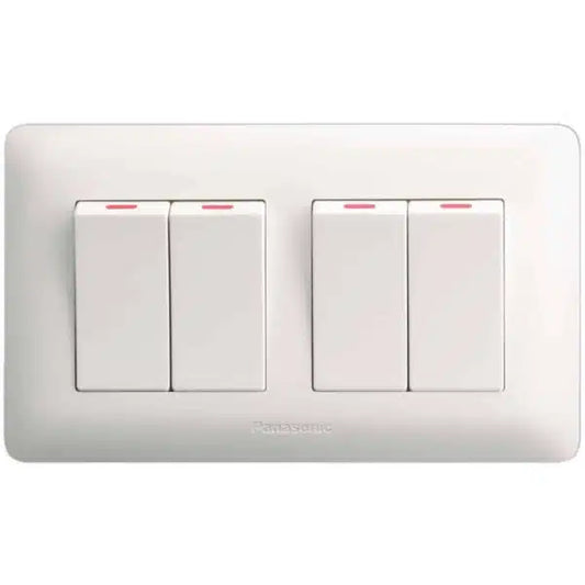 Panasonic Switches  4G- 1-Way SP Switch (3x6) (White)