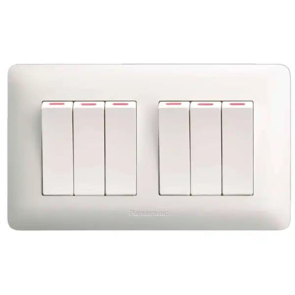 Panasonic Switches 6G 1-WAY  SP SWITCH (White)