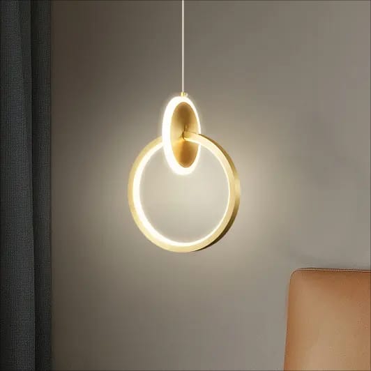 Luxury Ring Metal Pendant Light