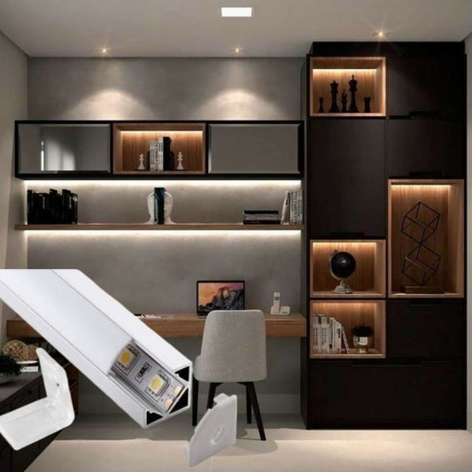 Linear Corner Profile Light (Rs. 4500/Length With LED Strip)