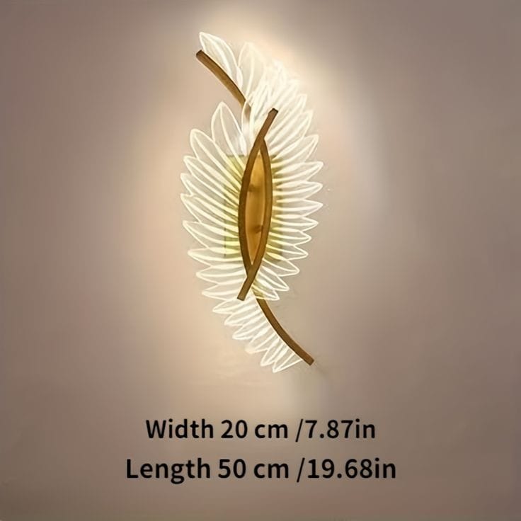 Two Wings Art LED wall light