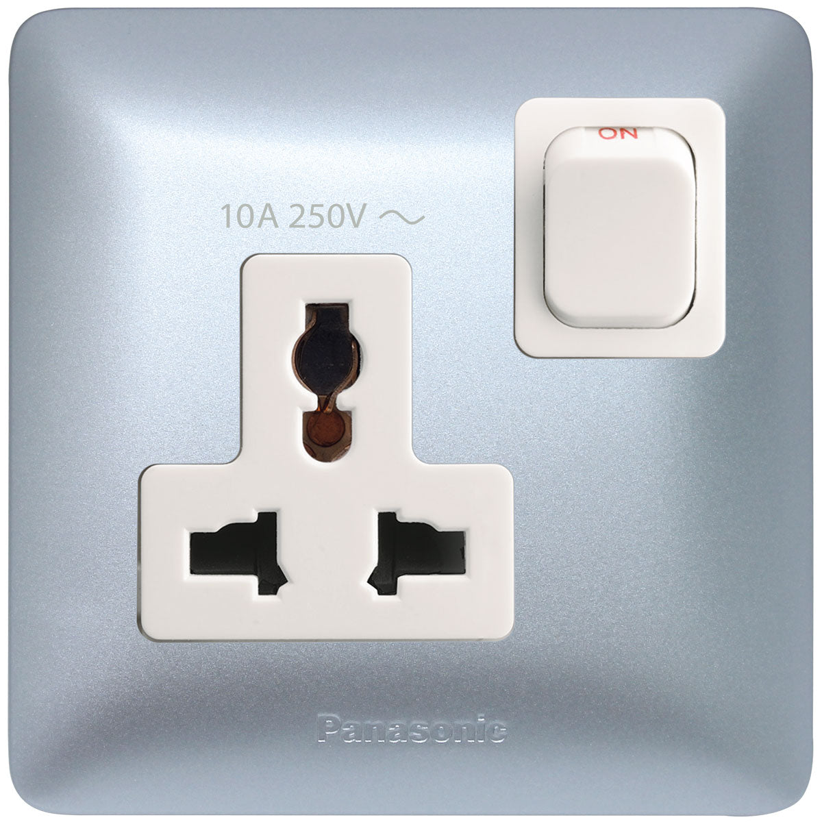 Panasonic Simplus Color Switches 1G SP International Socket, with single-Pole Switch 10A 250V.