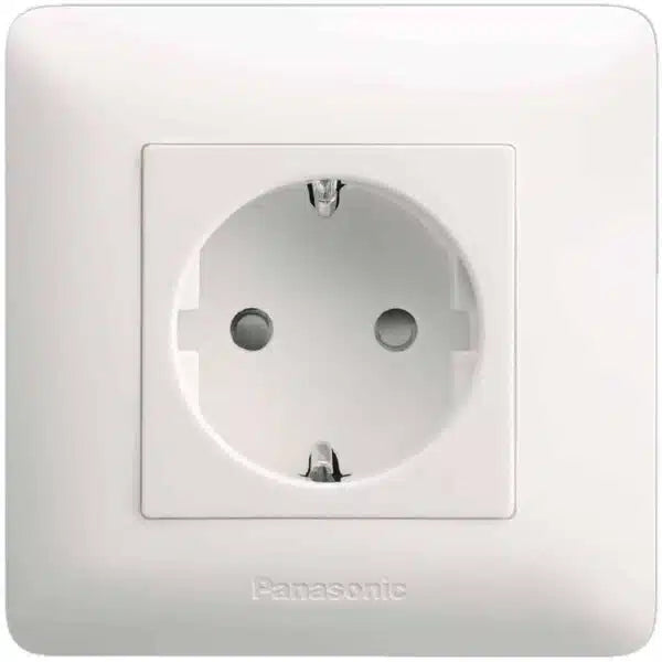 Panasonic Switches 16A-1G German Socket   (White)