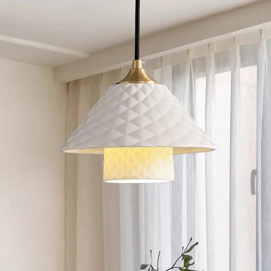 Modern Luxury Ceramic Lampshade Hanging Light