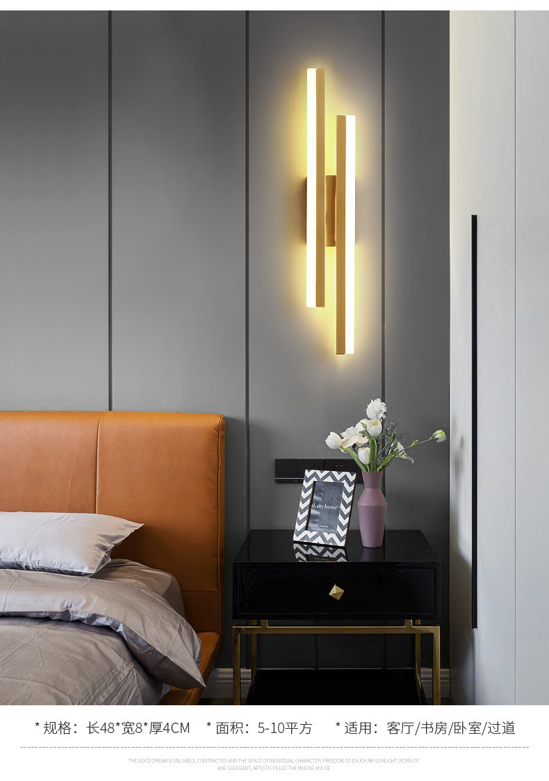 HDC Creative Gold Linear Wall Light