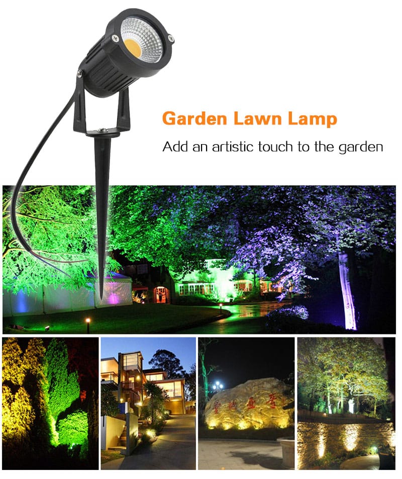 Outdoor Waterproof Garden Spike Light (5w)