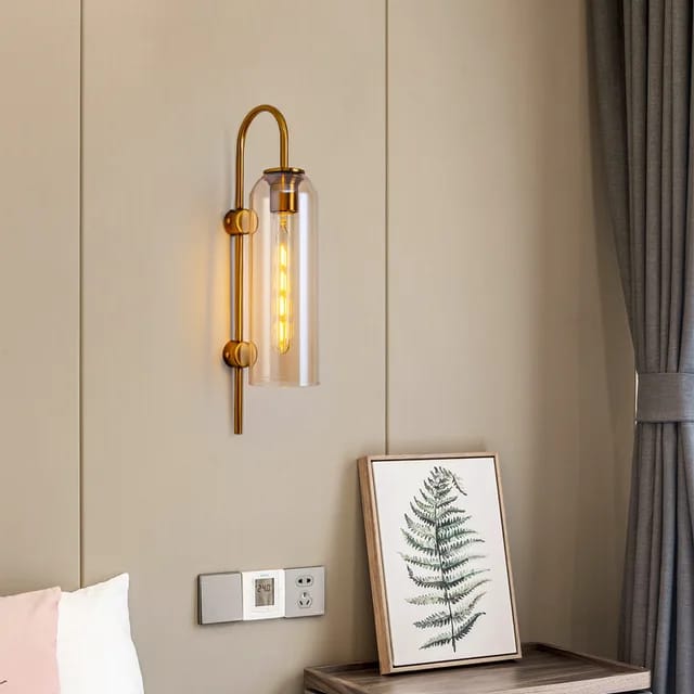 Nordic Creative Modern Wall Lamp (Champaign Glass)