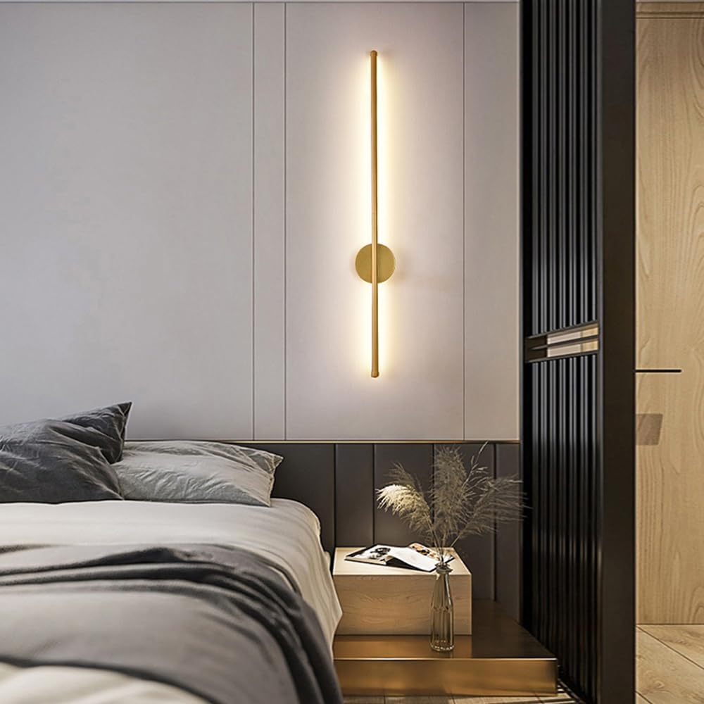 Gold Stick LED Wall Light (100cm)