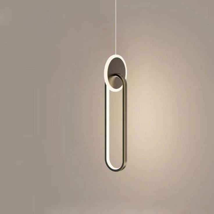 Luxury Geometric Long Line Metal Pendant Light