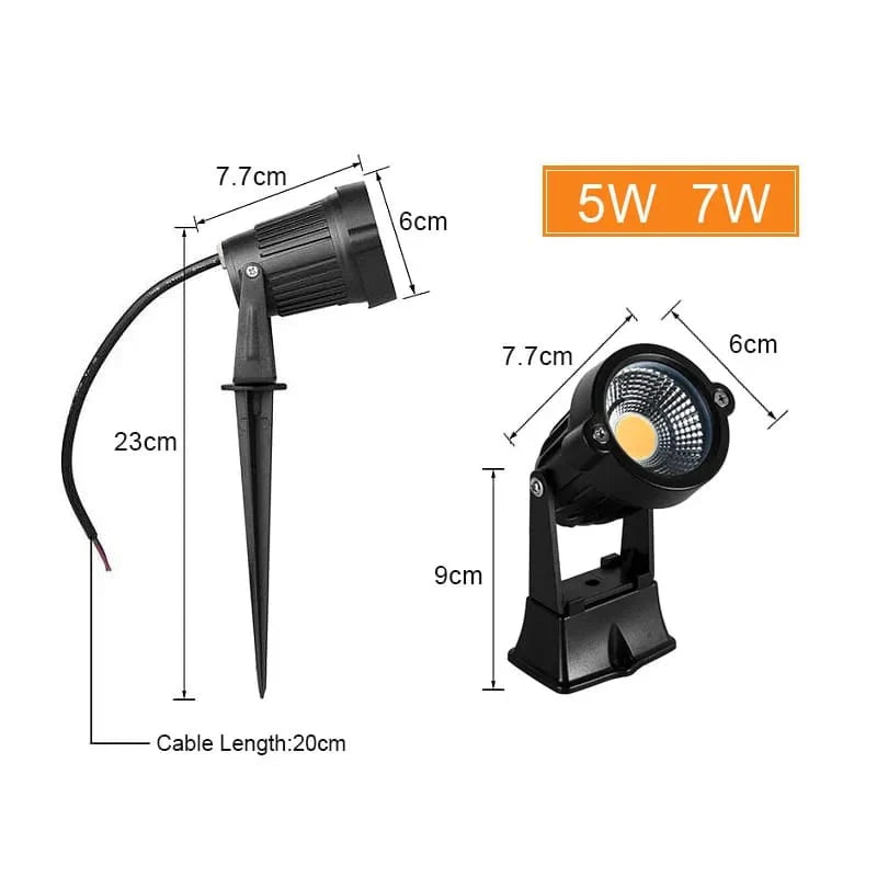 Outdoor Waterproof Garden Spike Light (5w)