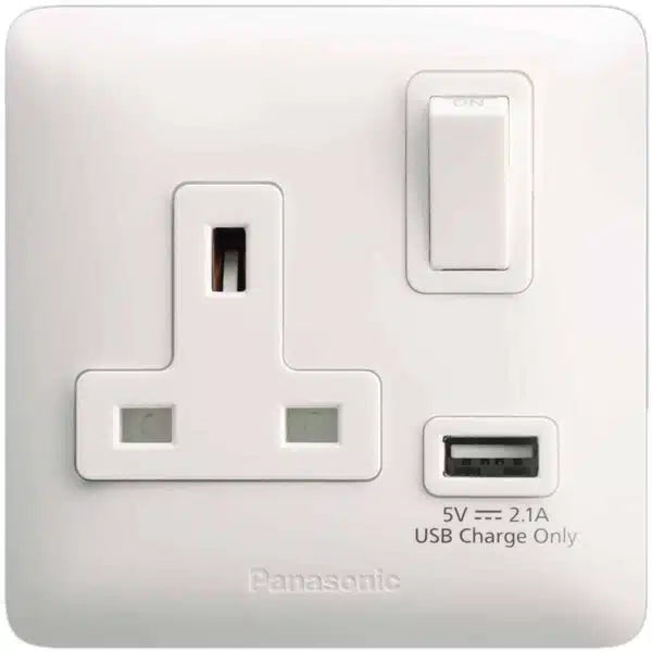 Panasonic 13A BS Socket+USB Charger 2.1A 5V DC